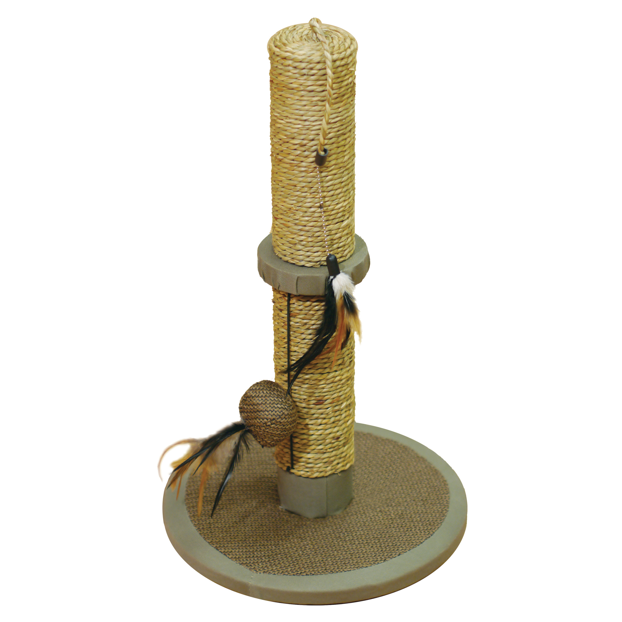 GRIFFOIR CT BOIS-SISAL H45CM
