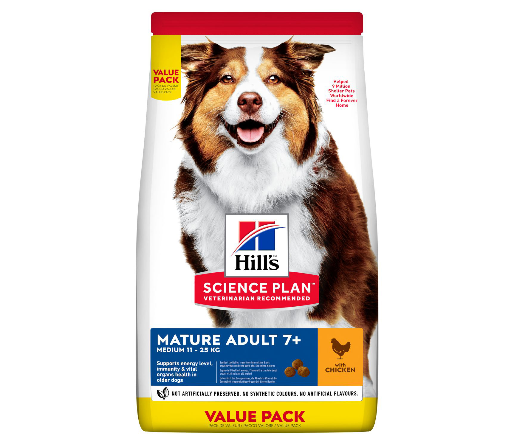 CANINE AD7+ MEDIUM POULET      SAC 14 KG