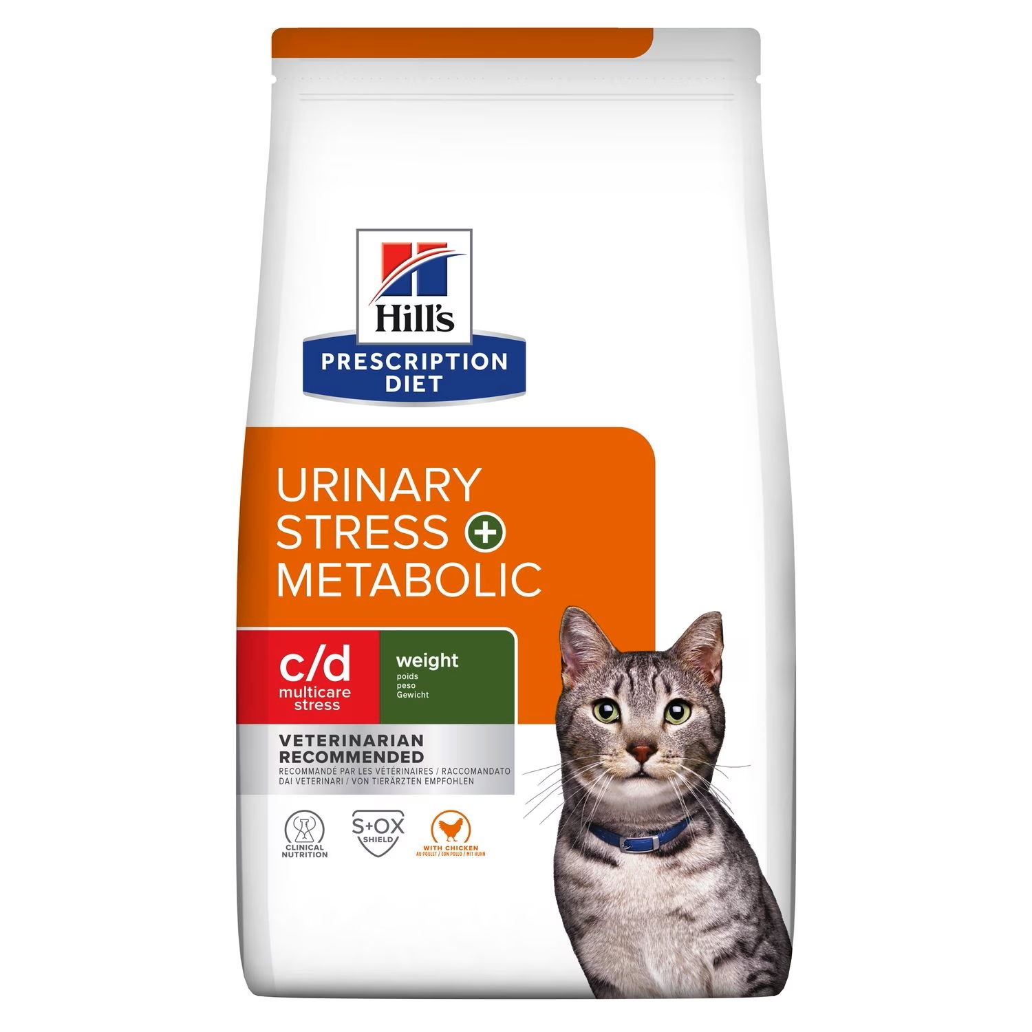 FELINE C/D UR STRESS + METAB     SAC 8KG