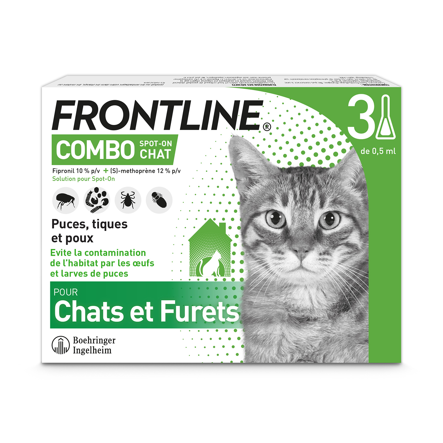 FRONTLINE COMBO S.O. CHAT FURET    6 PIP
