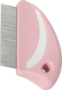 PEIGNE CT A PUCES ANAH ROSE/BLANC