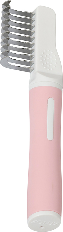 PEIGNE CT 10 LAMES ANAH ROSE/BLANC